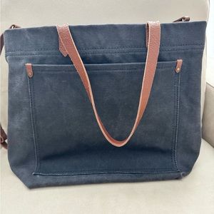 Madewell Canvas Medium Transport Tote (NWOT)